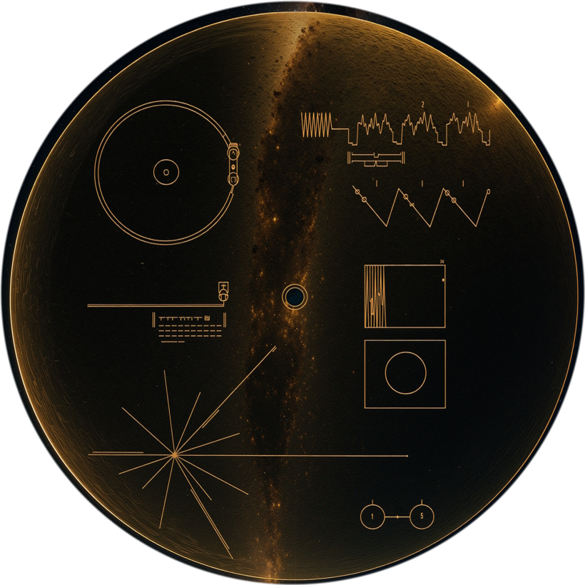 The Voyager Golden Record, now carrying a twenty-eighth track